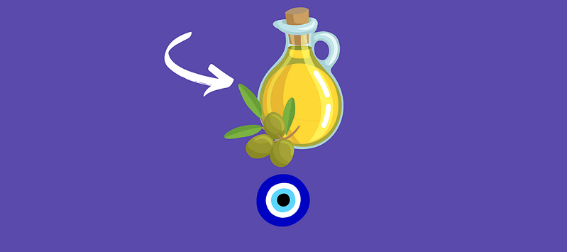 enlever le mauvais œil avec de l'huile d'olive